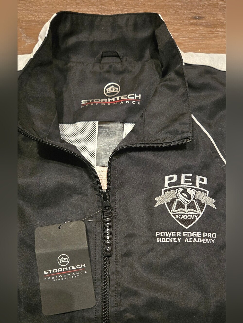 NWT Stormtech Youth Performance Track Jacket – PEP Hockey Academy - Picture 2 of 4